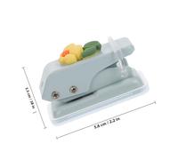 DRESSOOS Mini Flower Hole Puncher, Single round Paper Hole Punch Tool for Scrapbooking, Light Blue Sunflower Design, Manual Craft Punch for Paper Sheets and Cards