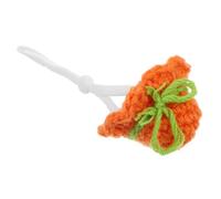 DRESSOOS Mini Hamster Hat with Adjustable Strap Hand Knitted Pet Accessory for Small Animals Like Hamsters Mice and Reptiles Cute Floral Design for Parties and Photoshoots