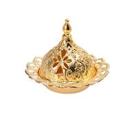 DRESSOOS Mini Incense Burner Vintage Chic Design Middle Eastern Style Metal Censer with for Rod-shaped and Cone-shaped Incense for Hotel and Meditation Room Decor