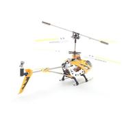 DRESSOOS Mini Infrared Rc Helicopter Built Gyro Rechargeable Battery Led Light for Steady Flight Flying Toy for Boys and Girls and Beginners Yellow