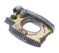 DRESSOOS Mini Traditional Chinese Architecture Resin Statue for Aquarium Decoration Elegant Fish Tank Ornament Lifelike Chinese Landscape Design for Use Versatile Decor