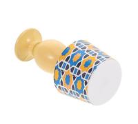 DRESSOOS Miniature Mediterranean Table Lamp Flower Pattern Dollhouse Lighting Decor for Study Room Library Accessories for Creating Cozy Atmosphere Miniature Homes