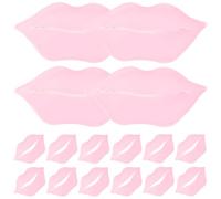 DRESSOOS Moisturizing Lip Masks for Hydrating Nourishing and Exfoliating with Collagen 30pcs Portable Pink Lip Gel Pads in Winter for Women