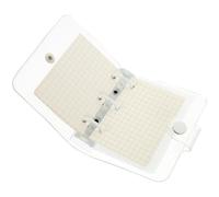 DRESSOOS Multi-function Small Notebook with Pvc Cover and Paper Pages, Easy to Store and Convenient to Carry, White Mini Notepad for Travel and Daily Notes