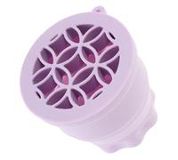DRESSOOS Multifunctional Adjustable Purple Silicone Makeup Brush Cleaning Cup Holder Draining Rack for Easy Drying for Makeup Artists and Beauty Enthusiasts