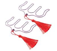 DRESSOOS Music Book Clamp Heavy Duty Steel Page Holder Score Clip Tassel for Easy Page Separation