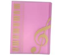 DRESSOOS Music Clip Music Binder Pages File Folders for Marching Band Flip Folder Pockets for Piano Scores Storage