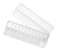DRESSOOS Nail Drill Bits Storage Case 30-Hole Manicure Tool Display Box Polishing Head Organizer Suitable for Nail Art and Grinding Head Storage