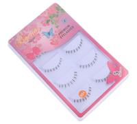DRESSOOS Natural False Eyelashes 10 Pairs Black Fiber Stem Bottom Lashes Soft Texture Fashionable For Salon Applications