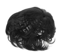 DRESSOOS Natural-looking Men's Hair Replacement Block Short Hair Toupee Wig for Bald Filler Male Wig Fibres