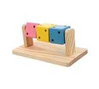 DRESSOOS Natural Wood Hamster Chew Wooden Enrichment Cube for Dwarf Hamsters Gerbils Rats Cage Accessories Promotes Dental Health and Mental Stimulation Interactive Pet