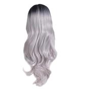 DRESSOOS Ombre Wig Long Curly Dyed Headgear Chemical Fiber Hair Decorations Silk Periwig for Fashion Styling