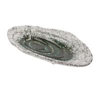 DRESSOOS Outdoor Butterfly Feeder Ceramic Water Dish with Stable Floor Stand Creative Garden Tray for and Birds Large Blue Eye Design for Backyard Decoration and Wildlife