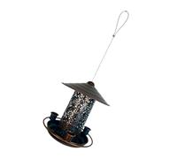 DRESSOOS Outdoor Hanging Bird Feeder Vintage Style Decorative Feeder for Gardens Balconies and Yards Easy to Clean and Stable for Birds Finish
