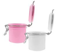 DRESSOOS Pack Sealing Eyelash Glue Storage Jars Lash Glue Bond Seal Organizers Duo