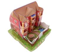 DRESSOOS Paper Ancestor Money Villa and Ample Space for Offerings Authentic Japanese Style with Spacious Structure Paper Funeral House Supplies for Traditional Ancestral Worship and Ghost