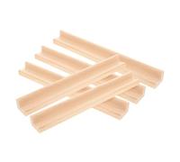 DRESSOOS Pcs a Letters Wooden Dominoes Rack Set Holder for English Letter Base Games