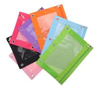 DRESSOOS Pen Bags Oxford Cloth and PVC Material Convenient Pen Storage Pencil Pouches Set 7pcs Multi-Function Large-Capacity Wear-Resistant with Zipper for Children’s Stationery