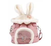 DRESSOOS Pet Carrier Bag Hamster Cage Accessories Cross-body Carrying Design Comfortable Plush Material Outdoor Travel Bag