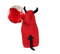 DRESSOOS Pet Puppy Halloween Costume Devil Transformation Outfit Soft Pet Clothing for Daily Fun and Party