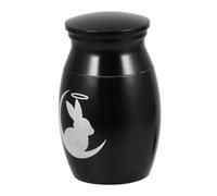 DRESSOOS Pet Urn for Rabbit Small Metal Keepsake Urn for Ashes Memorial for Pet Remembrance