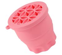 DRESSOOS Pink Silicone Makeup Brush Cleaner Cup for Removing Cosmetic Grease and Dirt, Sturdy and Not Easy to Deform, for Cleaning Makeup Brushes at Home Or Professional Use