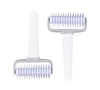 DRESSOOS Pizza Rolling Pin and Lattice Roller Cutter Set, Waterproof Pp Material, Easy to Wash 2pcs for Home Life and Handmade Noodles Baking Tools