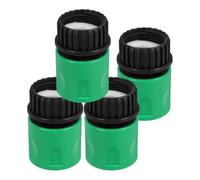DRESSOOS Plastic Garden Hose Connectors Practical No Leaking Water Connectors 4pcs with 3/4 Inch Thread Sturdy Green Hose Adapters for Garden Irrigation and Washing the Car