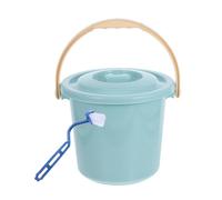 DRESSOOS Portable Chamber Pot Urinal with 8l Capacity and Lid, Wear-Resistant Plastic Potty with Brush, Easy to Clean, Suitable for Hospital and Home Use by Elderly and Random Color