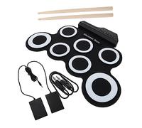 DRESSOOS Portable Hand Roll Up USB Electric Drum Set Silicone Practice Drum Kit for Beginners Foldable Design for Jazz and Music Enthusiasts