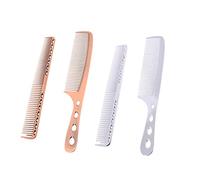 DRESSOOS Professional Barber Combs Set Aluminum Hairdressing Detangler Combs for Men Women Bronze for Salon Hair Cutting and Styling Needs