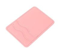 DRESSOOS PU Leather Phone Card Holder Double Pocket Adhesive Wallet Sticker for Back of Phone Case Secure Sticky Credit Card Pocket Compatible with Wireless Charging and Multiple Models