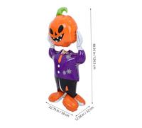 DRESSOOS Pumpkin Balloon Aluminum Foil Balloon Standing Halloween Pumpkin Man Decoration for Fall Festival Party Prop Home Decor