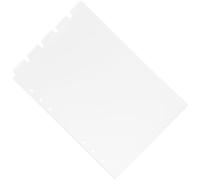DRESSOOS PVC Binder Dividers A5 Notebook Detachable Tabs with Six Holes White Colour for Organizing Binder and Flagging Reports and Presentations