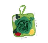 DRESSOOS Rabbit Foraging Snuffle Mat Slow Feeder Pad for Guinea Pigs Ferrets Chinchillas Interactive Nosework in Green Promotes Healthy Eating Habits and Reduces Digestive Issues