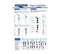 DRESSOOS Recorder Fingering Chart for Bass Chord Practice Flute Chord Chart Learning Guide for Musical Instrument Beginners