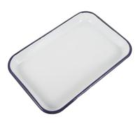 DRESSOOS Rectangular Enamel Plate with Lightweight Non-Stick Coating, Wear-Resistant Oven Pan for Baking Breads and Making Crepes, Sturdy Enamel Oven Pan for Kitchen Use