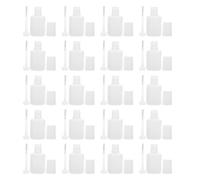 DRESSOOS Refillable Nail Polish Bottles Abs Material with Brush 20pcs 10ml Lightweight Containers for Nail Gel Storage and Glitter Adding