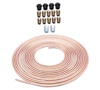 DRESSOOS Replacement Car Brake Tube 3/16 Od 25 Ft Coil Auto Brake Tubing Flexible Strong Stability Compatible Transmission Systems