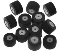 DRESSOOS Replacement Cassette Tape Pinch Rollers with Black Colour 12pcs Plastic Material Ensure Tape and Magnetic Close Contact, Prevent Signal Loss for Personal Stereo and Audio