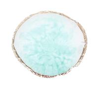 DRESSOOS Resin Nail Palette for Mixing Nail Polish and Eye Shadow with Green Thicken Material Suitable for Home and Holiday Events for Professional Manicure Amateurs