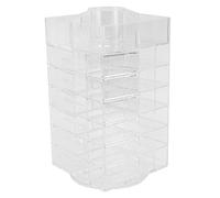 DRESSOOS Rotating Acrylic Lipstick Holder with Design, Sturdy and Not Easy to Break, for Desktop Or Dresser Table Use by Makeup Lovers and Girls