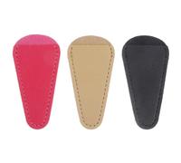 DRESSOOS Scissors Case with Protective Cover 3pcs Pu Leather for Hairdressing Scissors Simple Fashion Style and Nail Clippers for Salon and Travel Storage