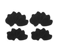 DRESSOOS Shoe Heel Repair Patches Fake Leather Material Black 20pcs Self-Adhesive with Ultrathin Design Prevents Peeling for Sports Shoes and High Heels for Daily Activities
