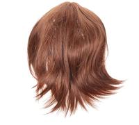 DRESSOOS Short Straight Synthetic Wig for Women Stylish Bob Cosplay Hairpiece for Parties Daily Use and Halloween Comfortable and Breathable Design for All Occasions