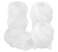 DRESSOOS Silicone Candle Molds and Lifespan 4pcs for Scented Candles Wave Shape with Easy to Demould Feature for Home Decorations
