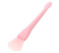 DRESSOOS Silicone Dual-ended Mud Mask Applicator with Spatula, Pink Silicone Makeup Brush for Clay Mask Application and Beauty Tool, Includes Pvc Storage Bag for Home Facial Use