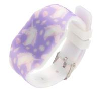 DRESSOOS Silicone LED Digital Wristwatch for Boys with Night Glow, Touch Screen Outdoor Watch Suitable for Students, Dreamy Purple Color