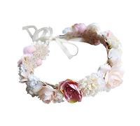 DRESSOOS Simulate Lifelike Floral Headband Floral Wreath Hawaiian Bunting Adult Hawaiian Costumes Festivals Hair Band Beach Party Headwear