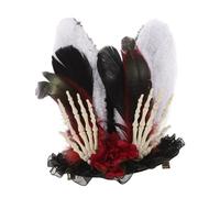 DRESSOOS Skull Costume Top Hat Gothic Rabbit Ear Hat for Steampunk Party Halloween Costumes